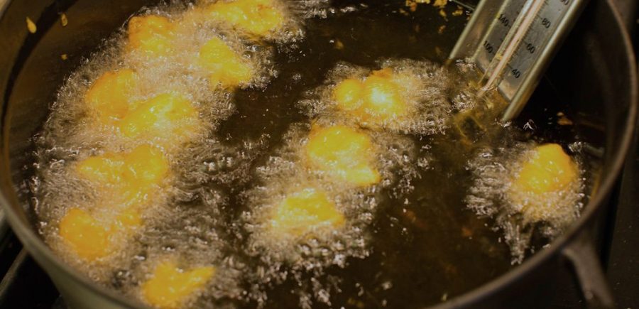 Cooking our recipe.