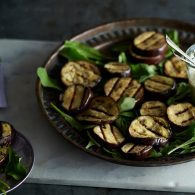 Grilled Eggplant with Spiced Yogurt Sauce Hero