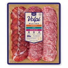 Presliced Mild Trio 6oz Sopressata Coppa Genoa Salame Volpi Foods 1