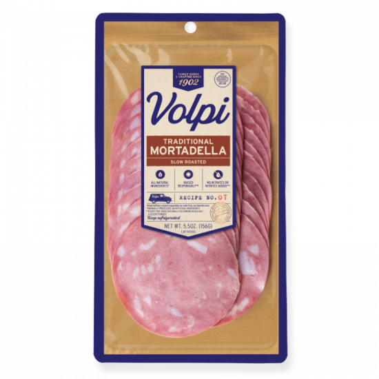 Presliced Traditional Mortadella 6oz Volpi Foods 1