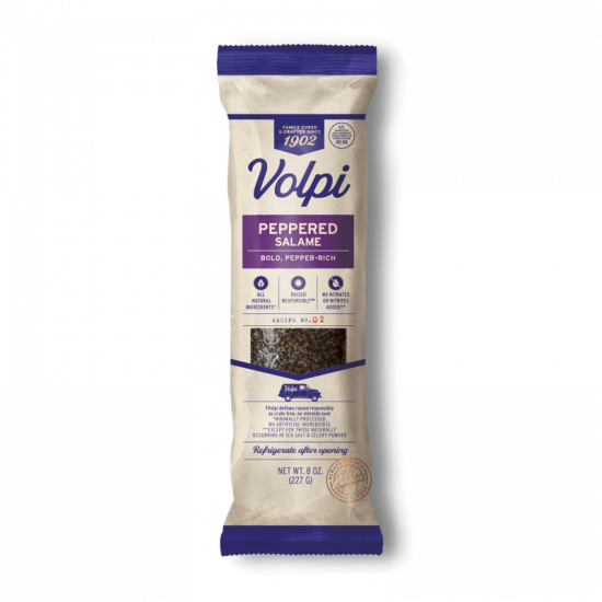 Volpi Peppered Salame Bold Pepper Rich Volpi Foods